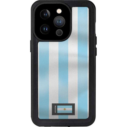 Argentina Soccer Flag iPhone 14 Pro Waterproof Case